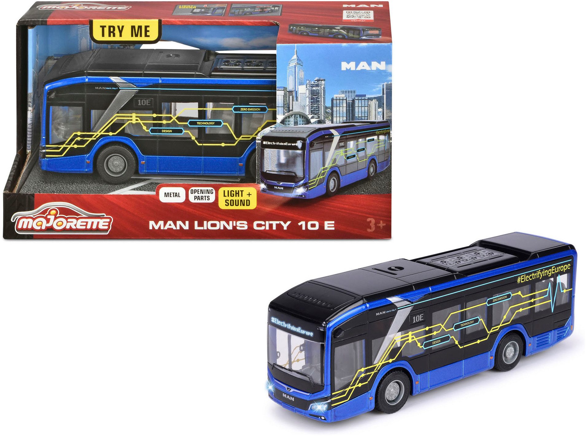 majORETTE Spielzeug-Bus MAN Lion's City 10 günstig online kaufen