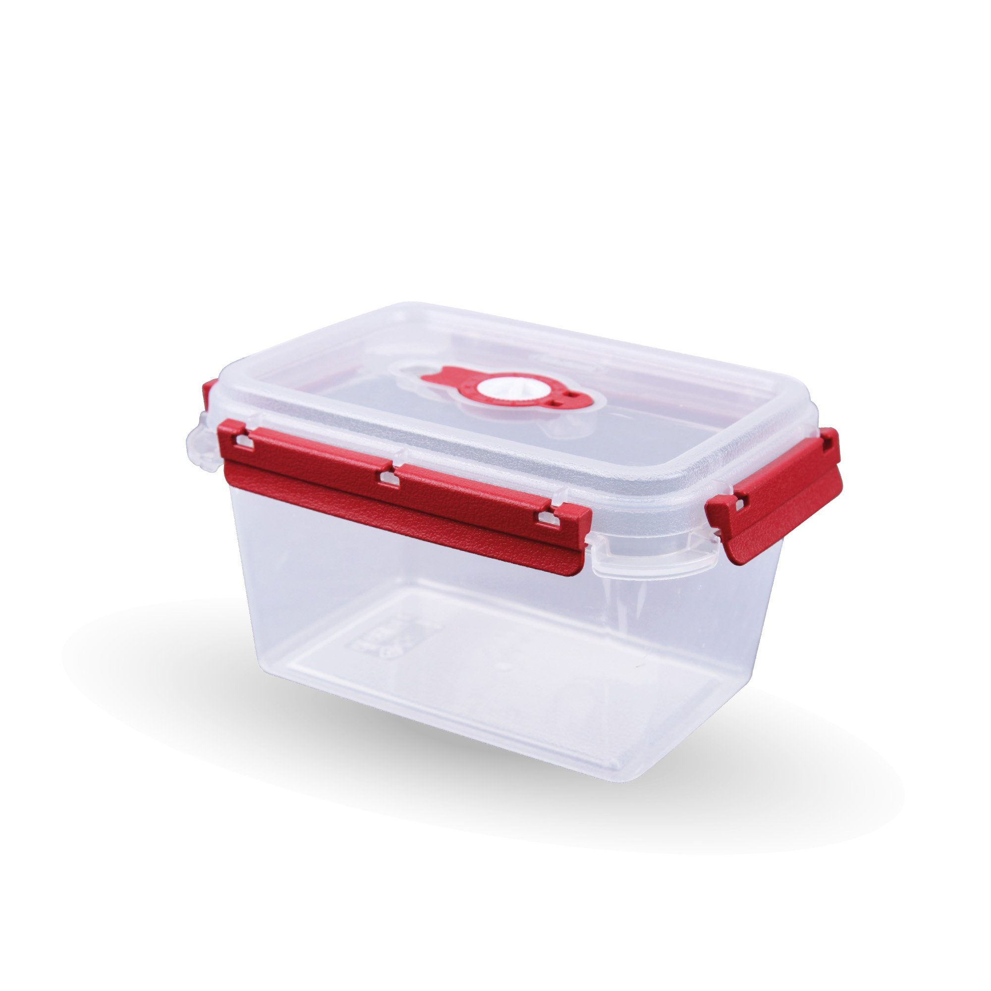 Tontarelli Frischhaltedose Lunchbox 1,5 L, Kunststoff, (1-tlg), Vorratsdose für Lebensmittel - Aufbewahrungsbox luftdicht - Meal Prep Rot