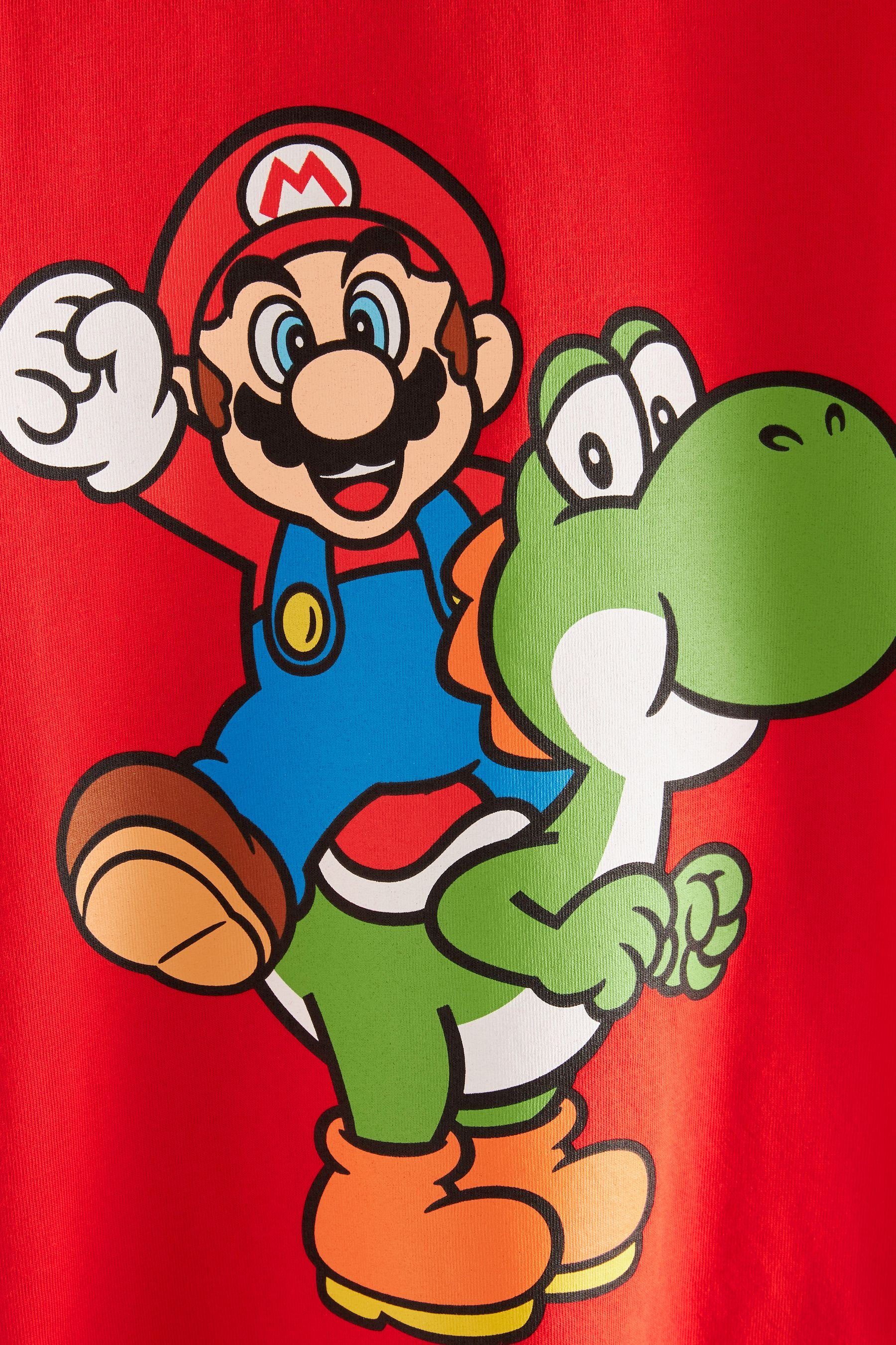 Next T-Shirt Lizenziertes Gaming Red T-Shirt And (1-tlg) Yoshi Mario