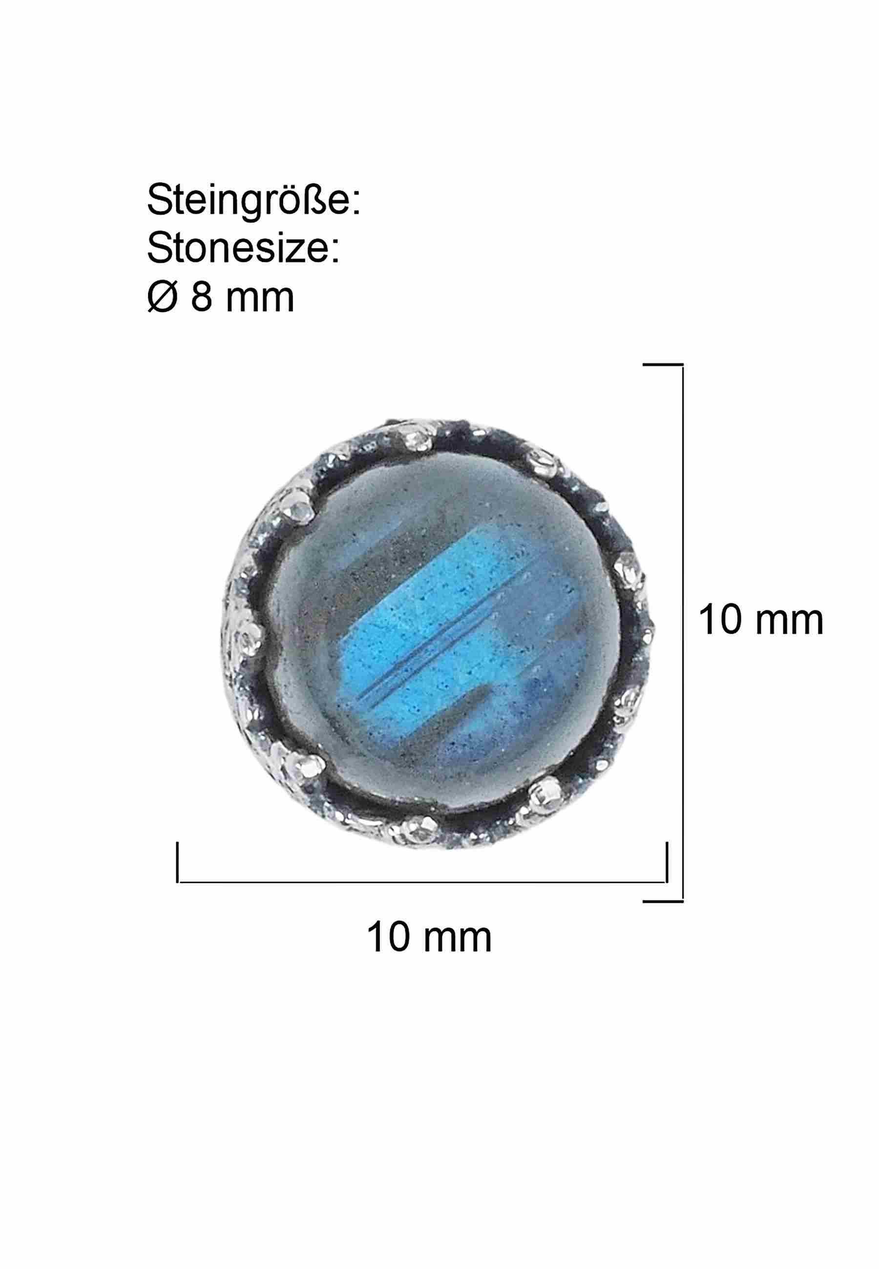 mantraroma Paar Ohrstecker Ohrstecker NAPULO aus 925 Silber mit Labradorit günstig online kaufen