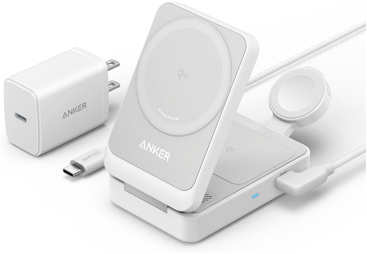 MagGo Wireless Charging Station (Foldable 3-in-1) Wireless Charger