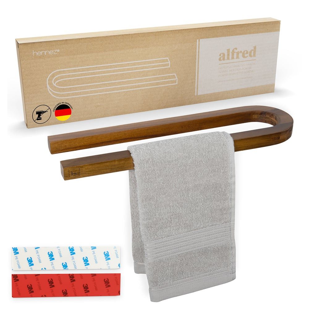 HENNEZ Handtuchhalter Handtuchstange ohne Bohren - günstig online kaufen