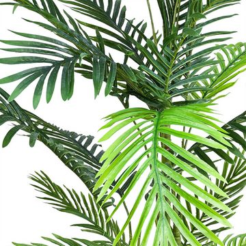 Kunstpalme Palme Palmenbaum Fächerpalme Kunstpflanze Künstliche Pflanze 150 cm, Decovego