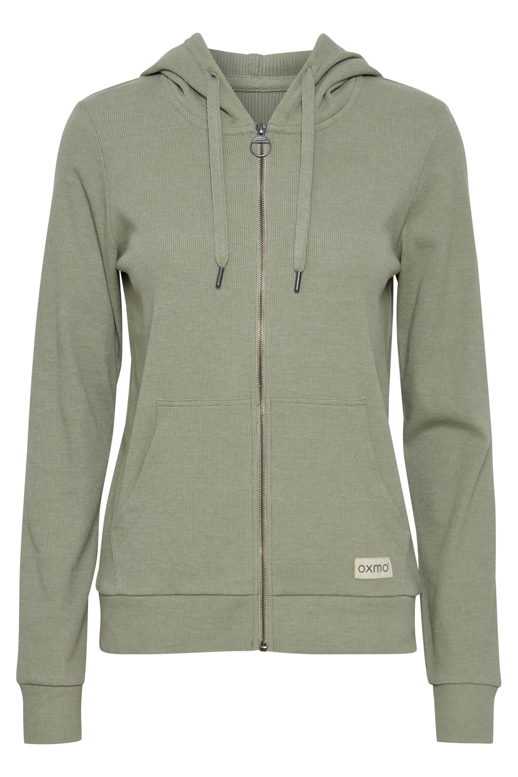 OXMO Kapuzensweatjacke OXLova - Melange Sweatshirt 21950050-ME (1660081) - Seagrass