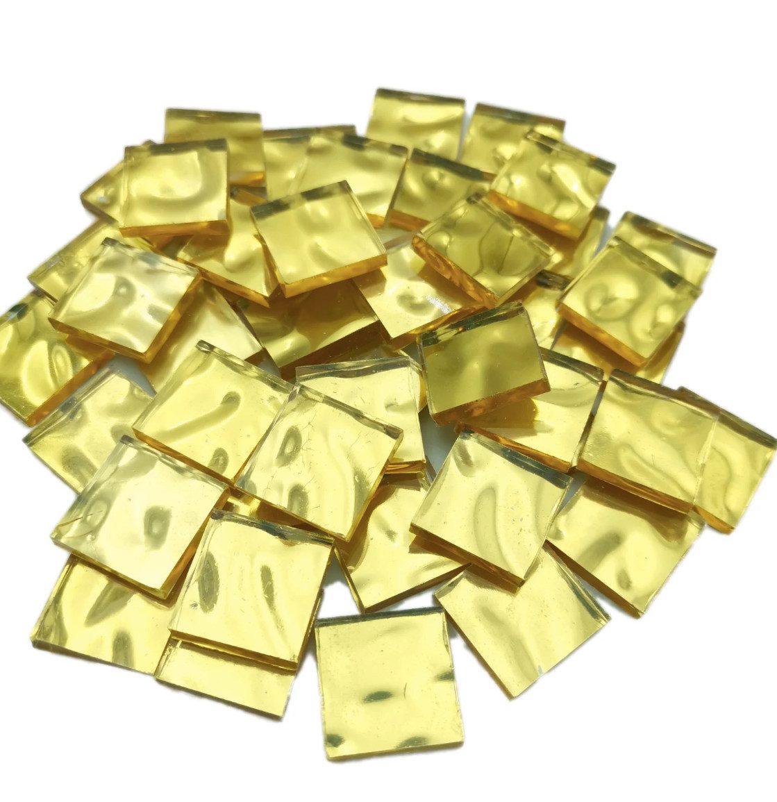 Armena Mosaikfliesen Goldmosaikfliesen/Silbermosaikfliesen Platinfliesen flach/wellenförmig, gold