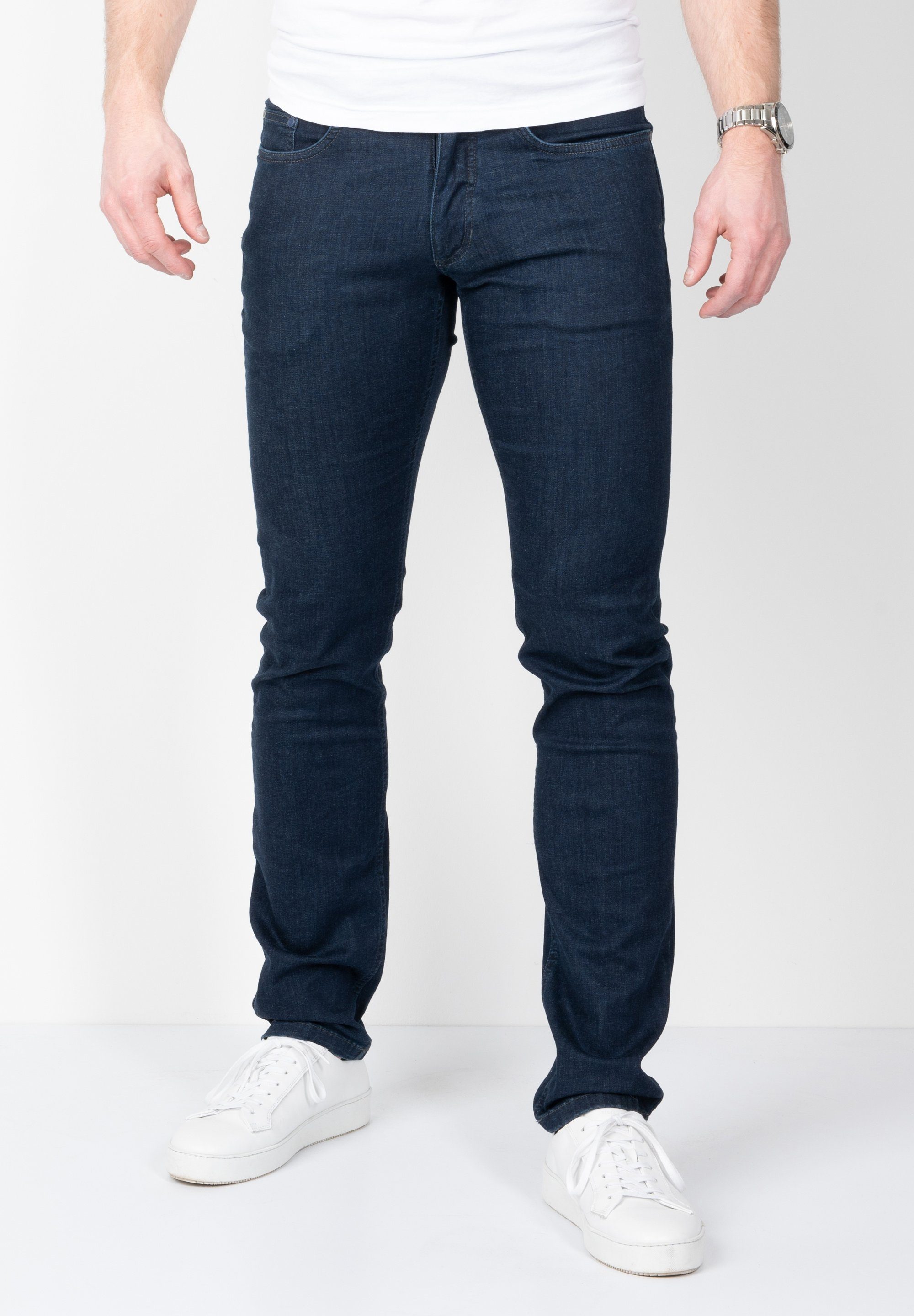 SUNWILL Straight-Jeans Super Stretch in Fitted Fit dark navy