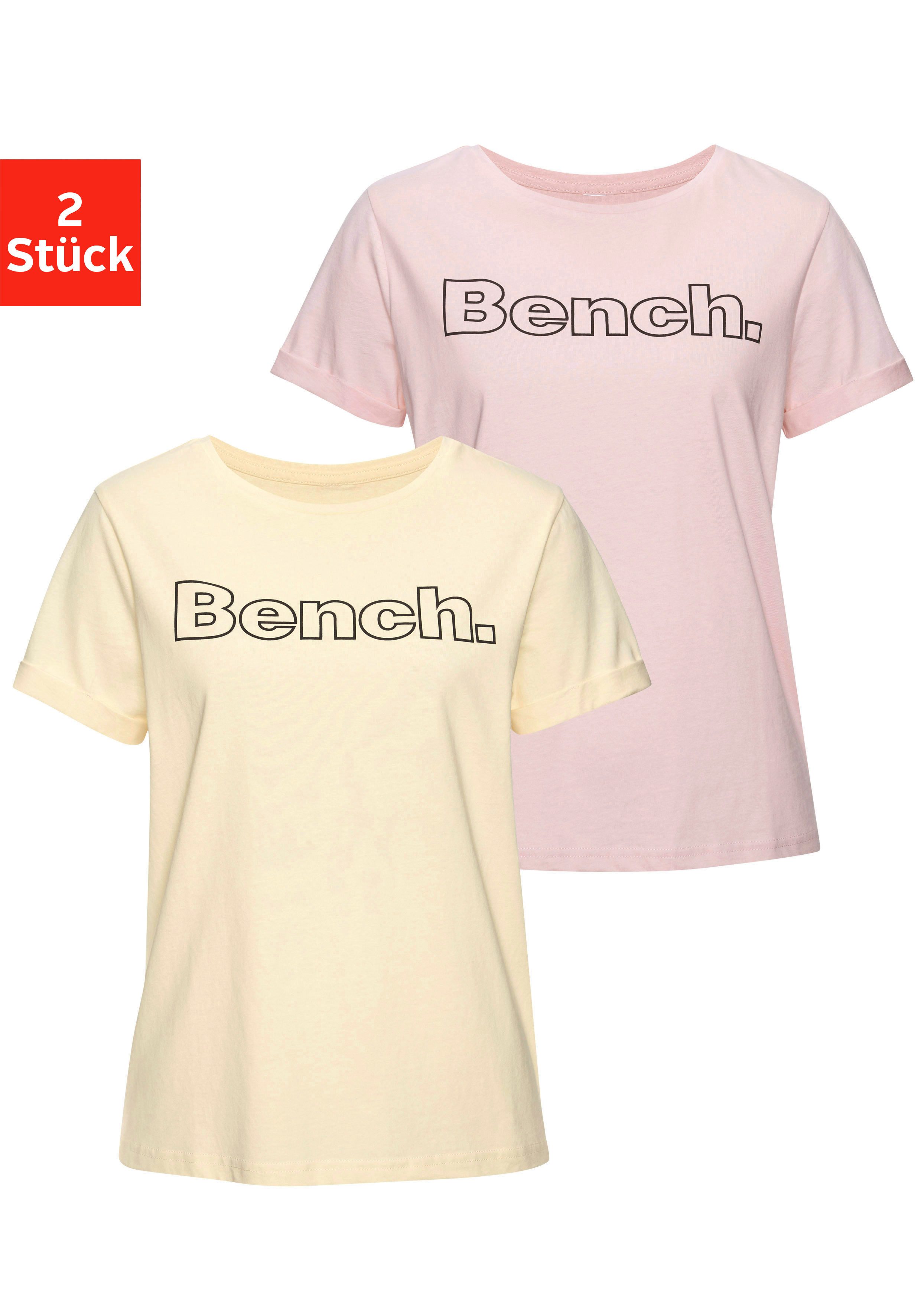 Bench. Loungewear T-Shirt (Packung, 2-tlg) mit günstig online kaufen