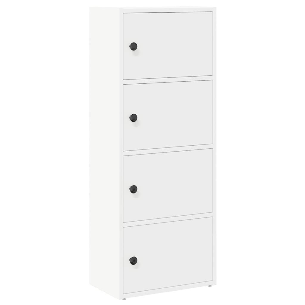 vidaXL Bücherregal Bücherregal Weiß 40x24x102 cm Holzwerkstoff, 1-tlg.