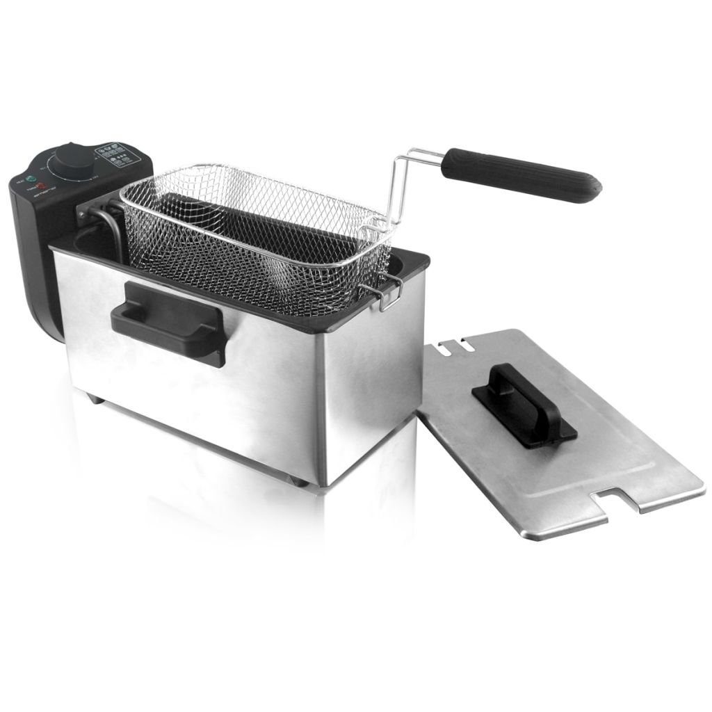Emerio Fritteuse Friteuse Frittöse Fritöse 2000 W 3 L Metall Silber DF-110927 