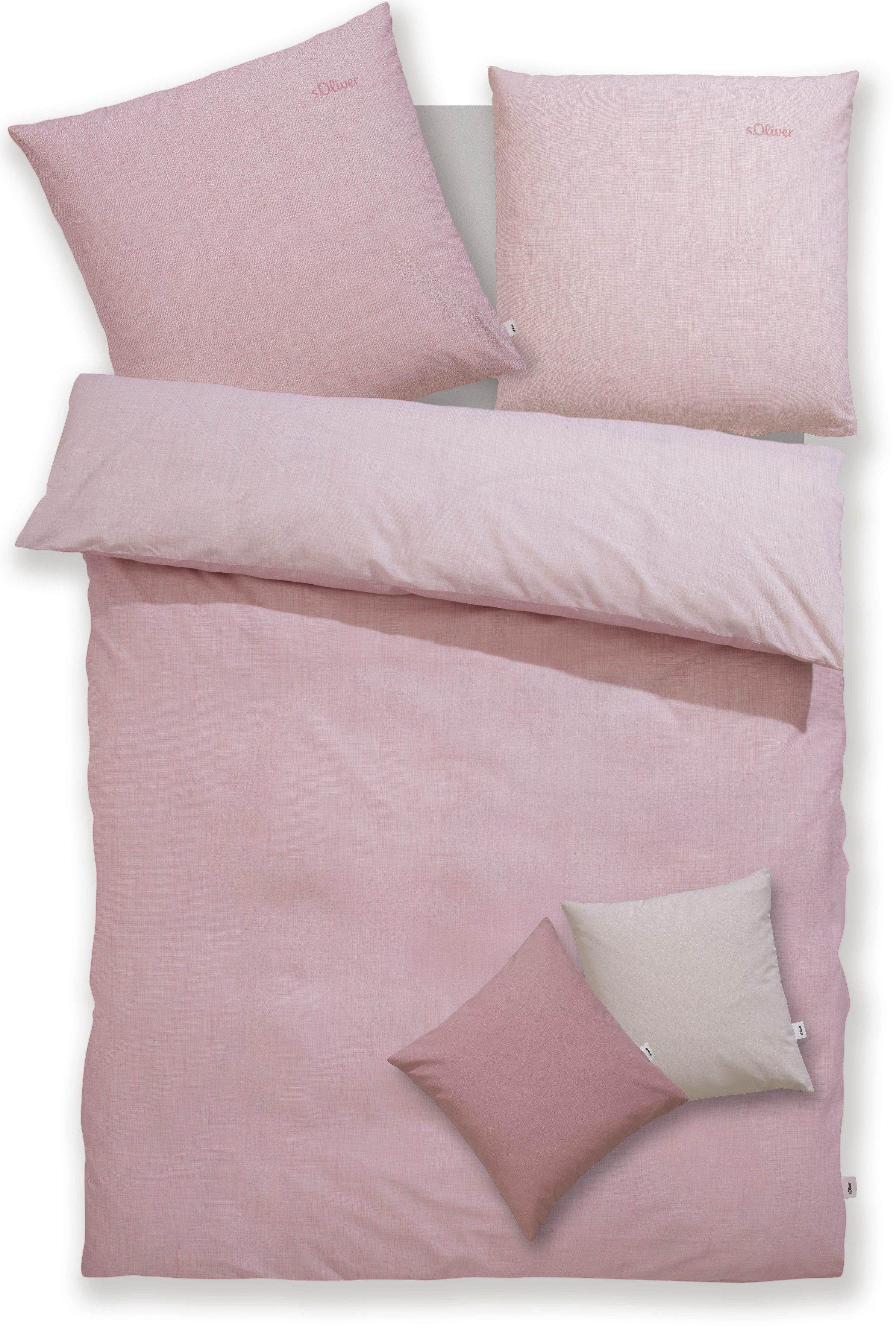 s.Oliver Wendebettwäsche Melinda in Gr. 135x200 oder 155x220 cm, Renforcé, günstig online kaufen
