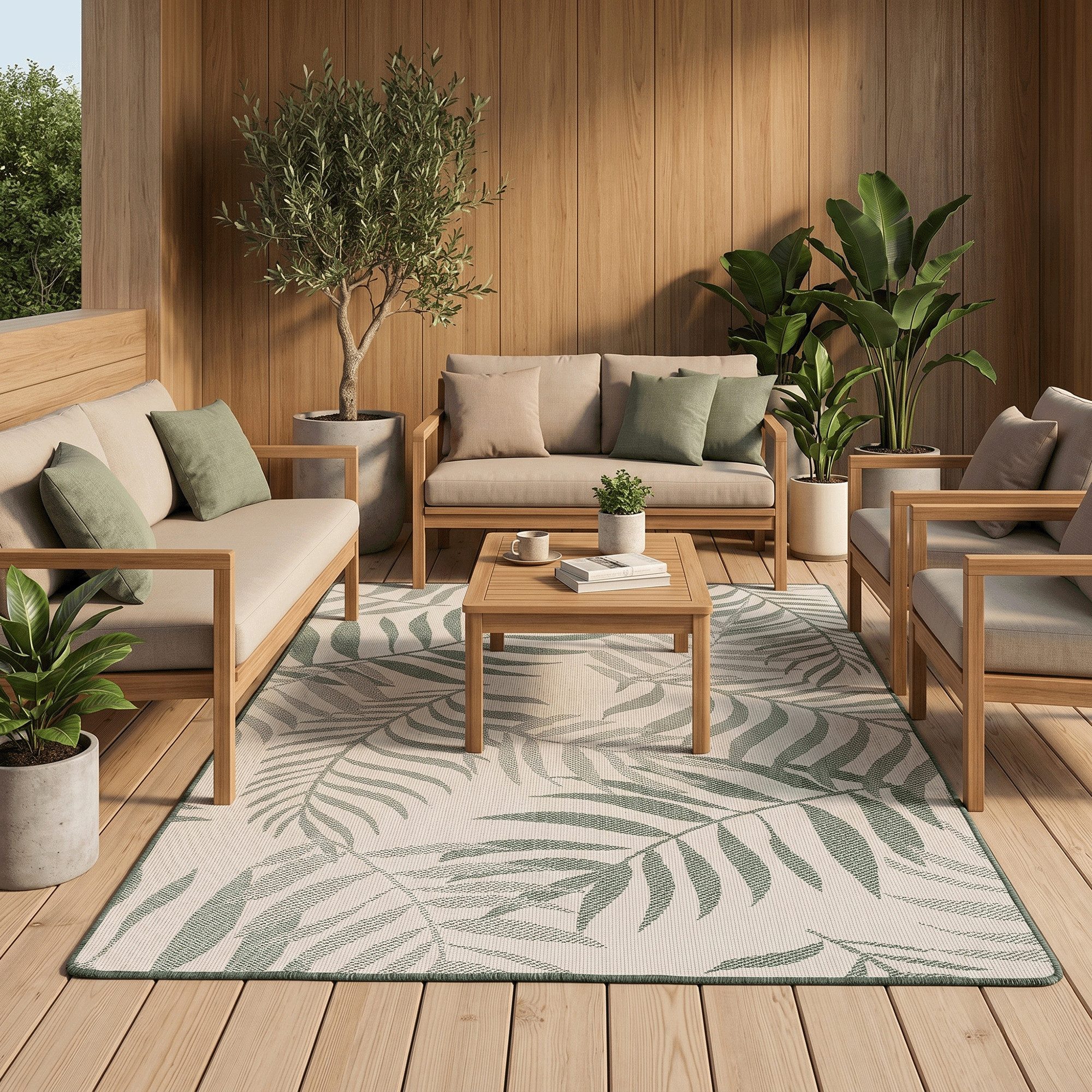 Snapstyle Outdoorteppich In- und Outdoor Teppich Beidseitig Newport Design, Rechteckig, Höhe: 3 mm