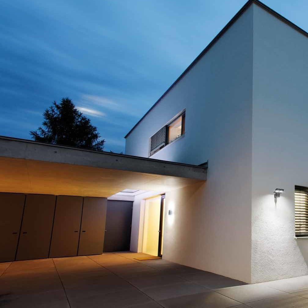 Osram Außen-Wandleuchte Osram LED Wandleuchte, Noxlite, weiß, Außenleuchte, zweiflammig, Beweg, Osram LED Wandleuchte, Noxlite, weiß, Außenleuchte, zweiflammig, Beweg