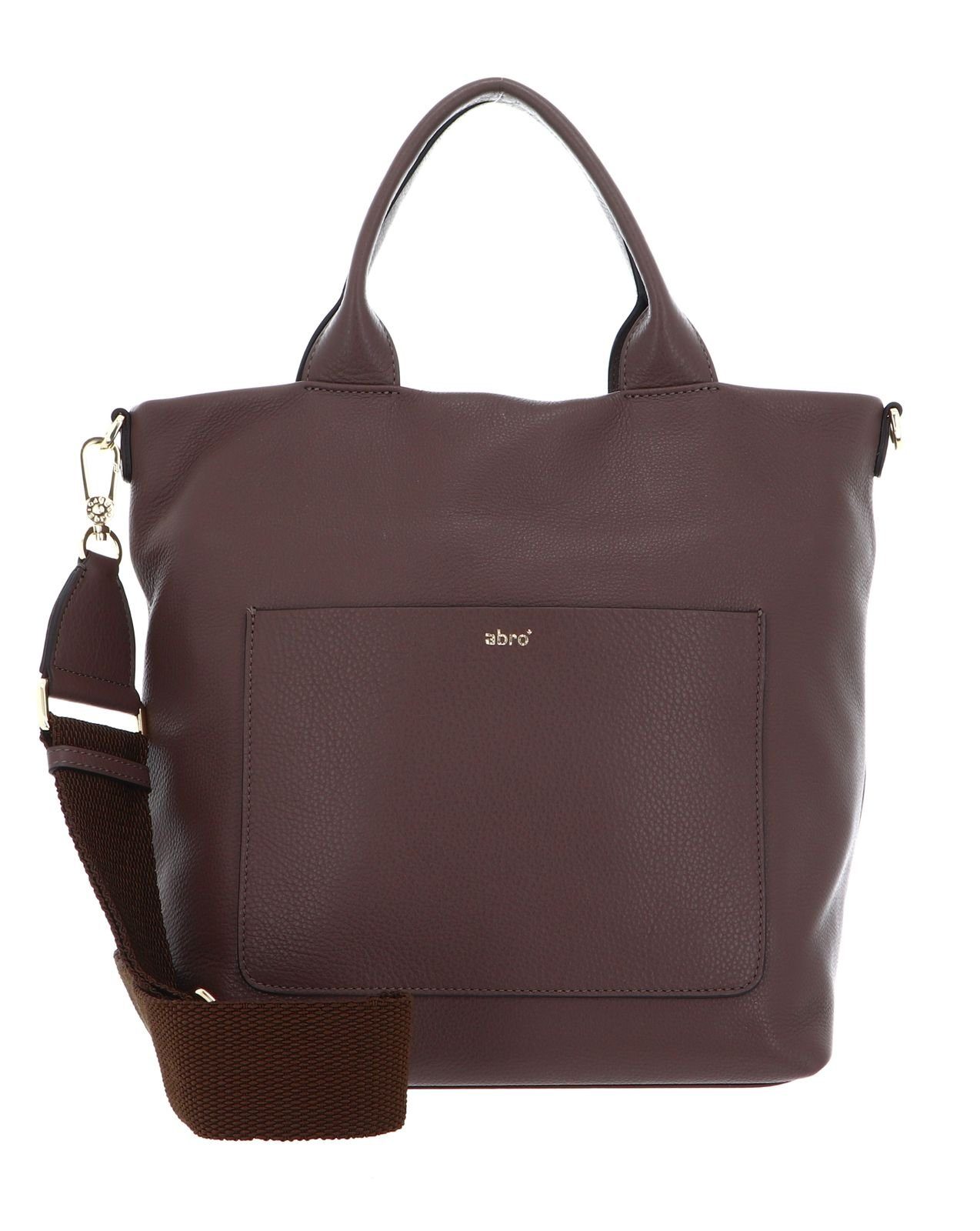 Abro Shopper Leather Dalia Wood