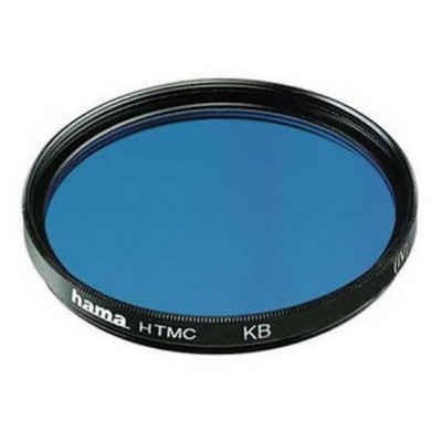 Hama Korrektur-Filter Blau-Filter 37mm KB-15 Objektivzubehör (HTMC vergütet, für Spiegelreflex-Kamera, DSLR, SLR, DSLM etc)