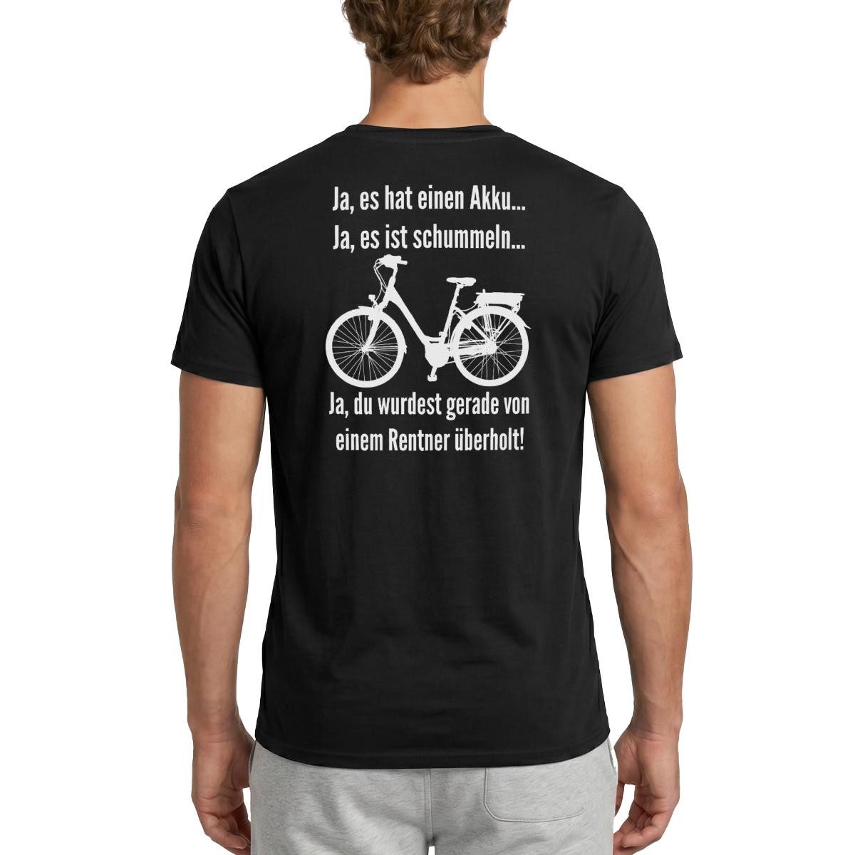 Spreadshirt T-Shirt Vom Rentner Überholt E-Bike Lustiger Spruch Männer T-Shirt (1-tlg)