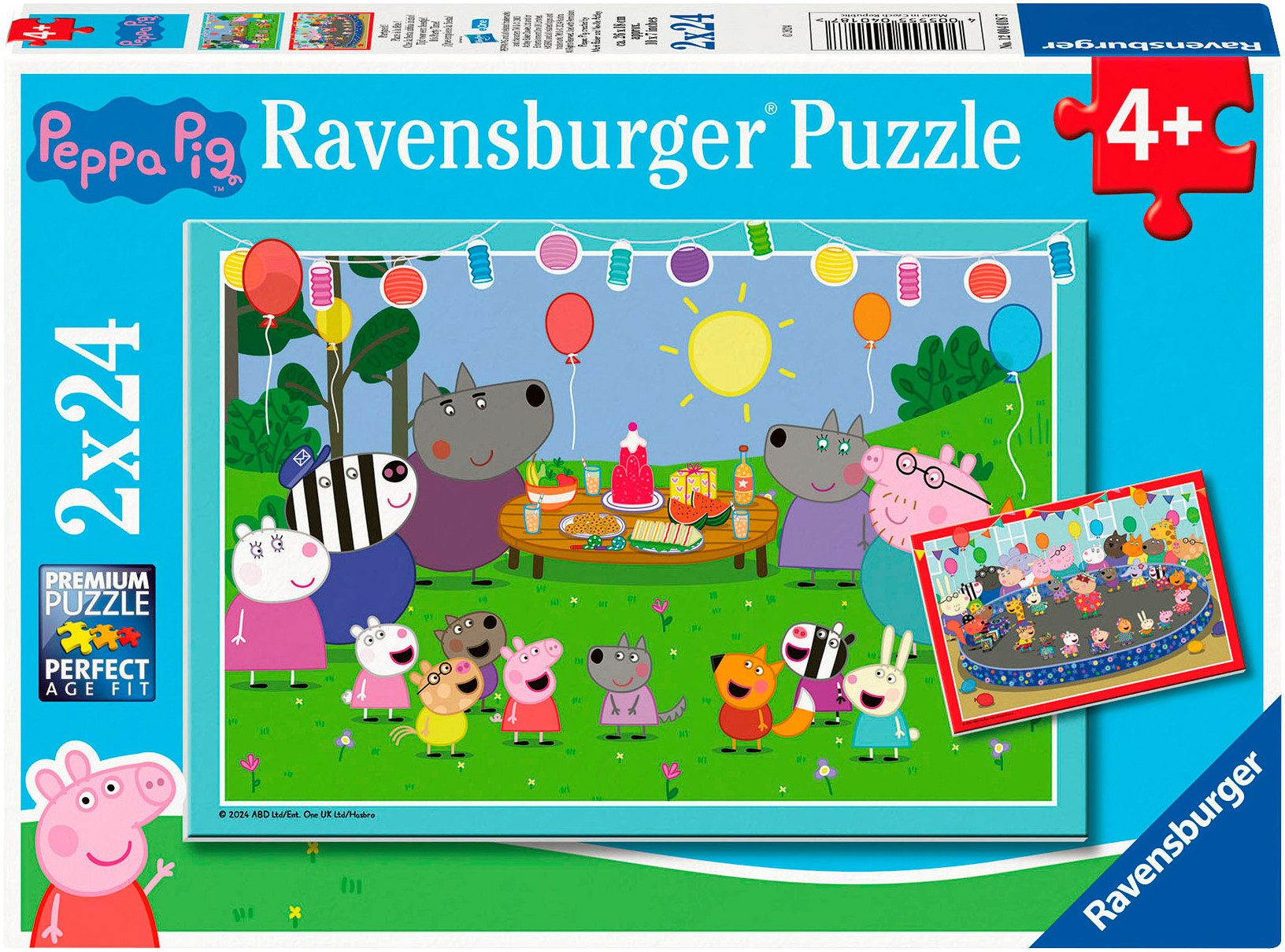 Ravensburger Puzzle Partyzeit!, 48 Puzzleteile, 2x24 Teile, Made in Europe günstig online kaufen