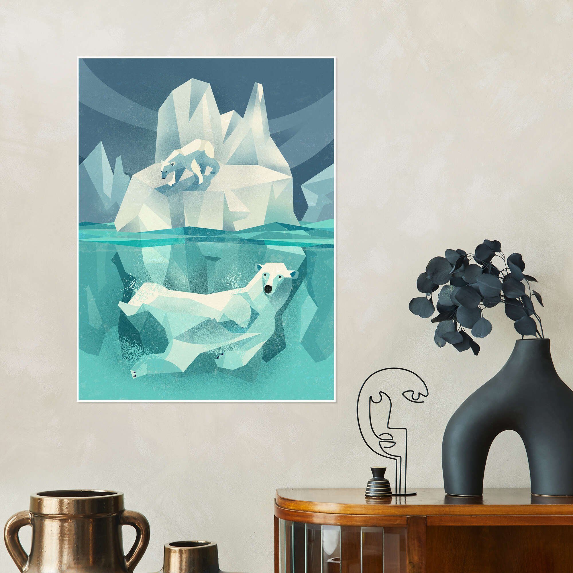 Posterlounge Wandbild, Eisbären