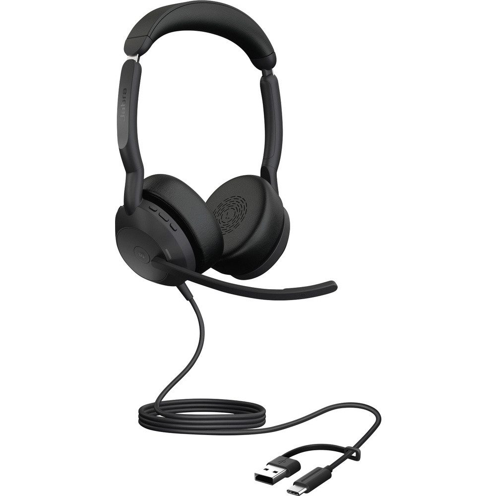 Jabra Jabra Evolve2 50 On Ear Headset kabelgebunden Stereo Schwarz Mikrofon Kopfhörer