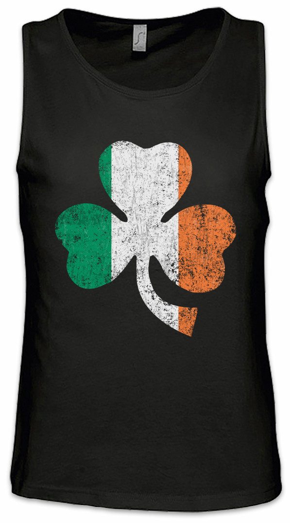 Tanktop Shamrock Irish Flag Ärmelloses T-Shirt Cloverleaf Irland Ireland