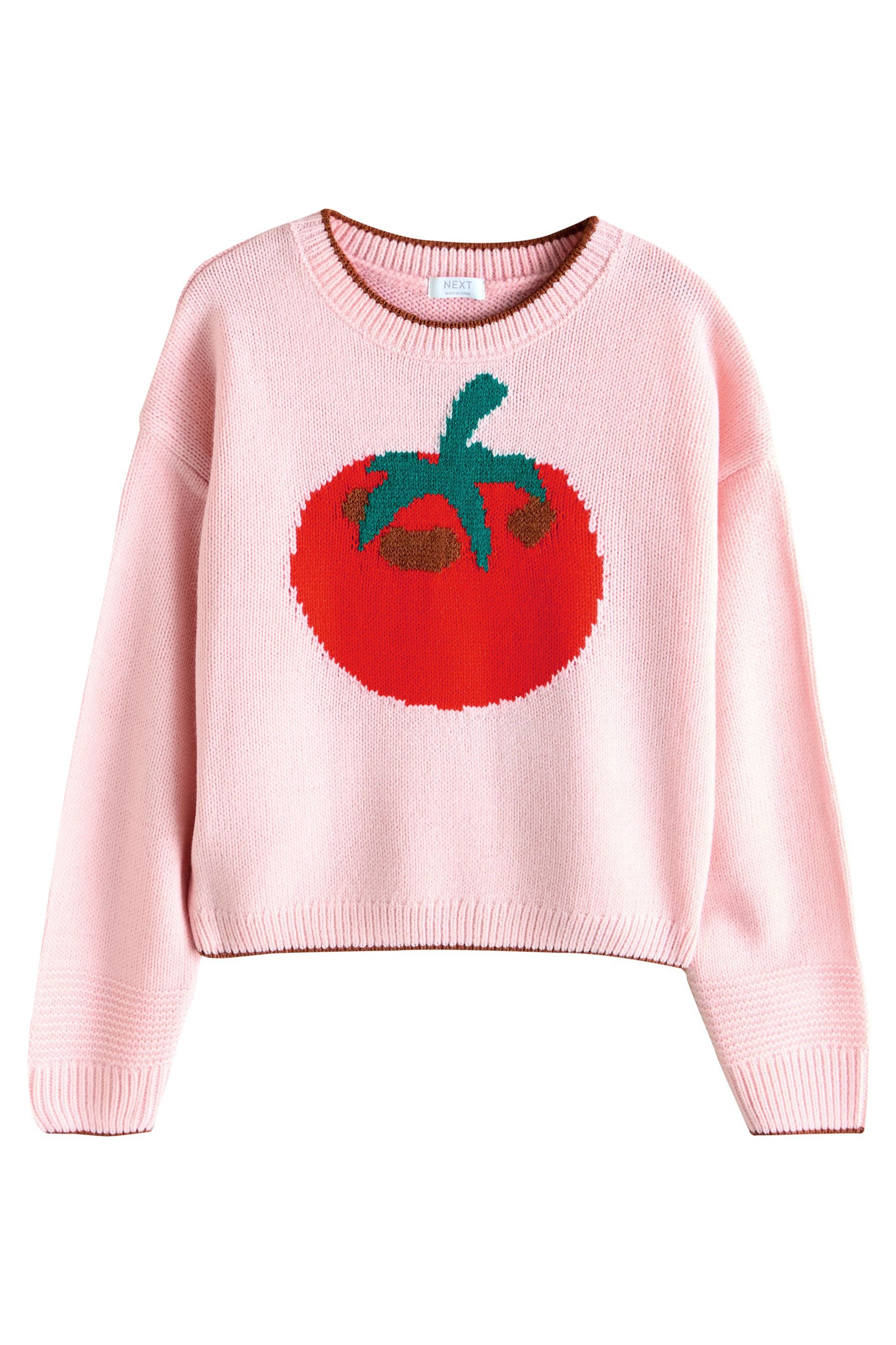 Next Strickpullover Pullover, Tomate (1-tlg)