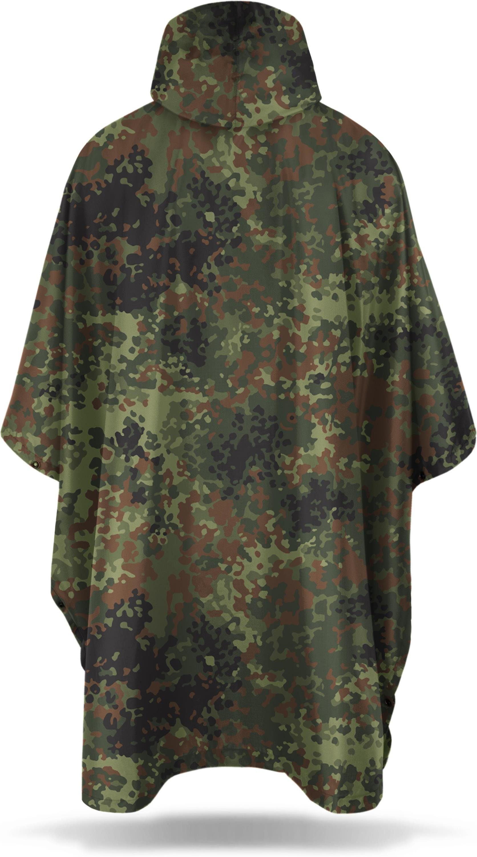normani Regenponcho Ripstop Regenponcho Derry Wasserdichtes Regencape - Wassersäule: 6.000 mm