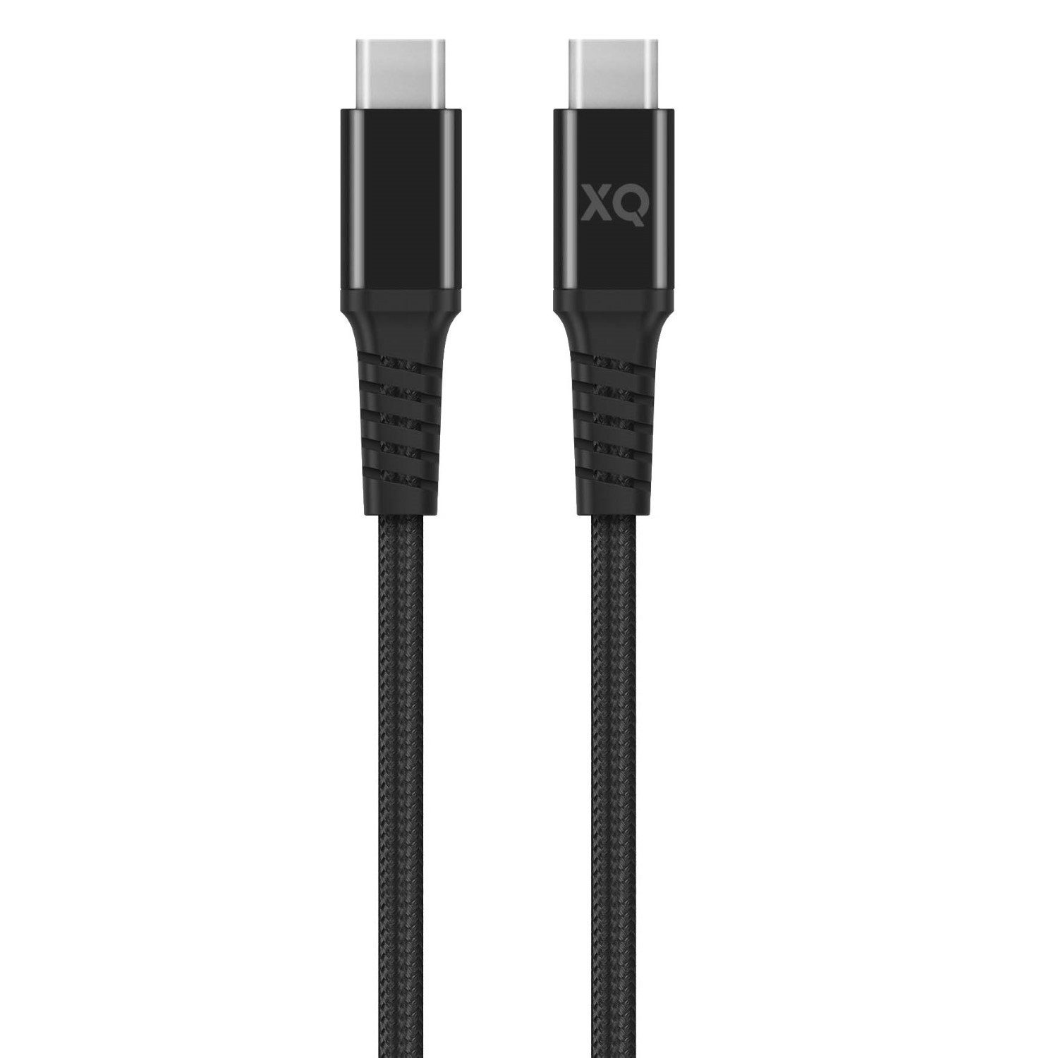 XQISIT 2m USB-C 3.1 Schnell-Ladekabel Schwarz USB-Kabel, USB-C, Kein (200 cm), HQ Ladekabel Datenkabel Kabel USB Type C Handy Smartphone Tablet PC