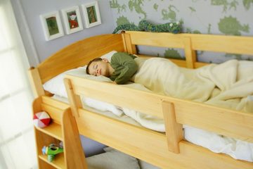BioKinder - Das gesunde Kinderzimmer Etagenbett Noah, 90x200 cm mit 2 Roll-Lattenrosten