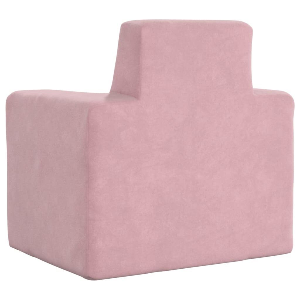 Kindersofa Sessel Plüsch Kindersofa Weich Rosa vidaXL