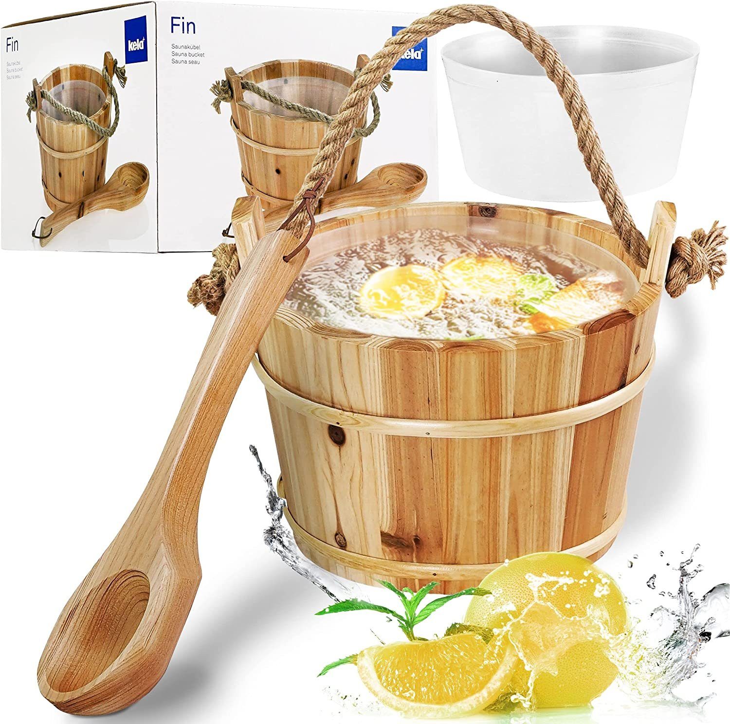 kela Sauna-Aufgussset (2-tlg) mit Holzkelle günstig online kaufen