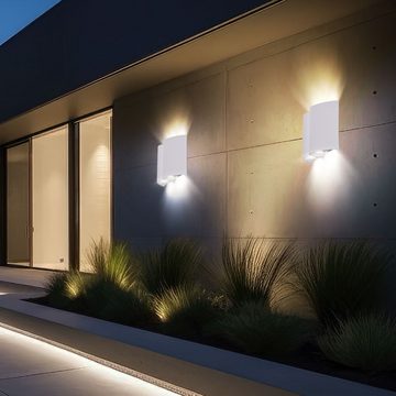 etc-shop Außen-Wandleuchte, Warmweiß, Außenwandleuchte LED Wandleuchte Außenleuchte