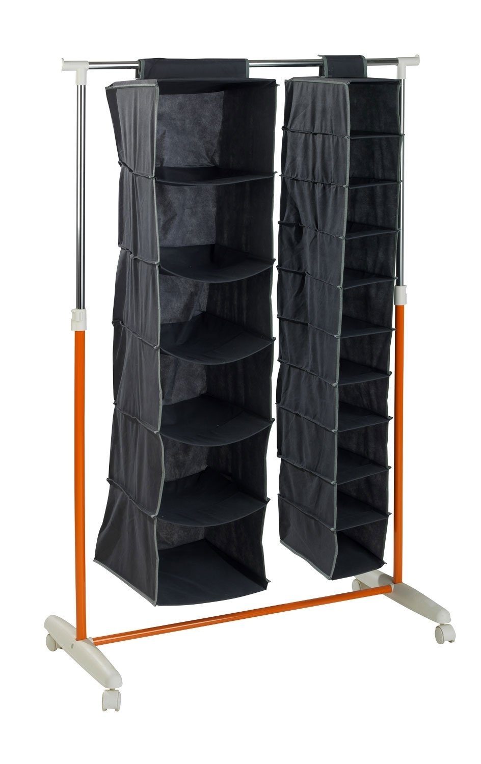 Hängeaufbewahrung ORDER, Grau, B 30 x H 120 cm, Polyester