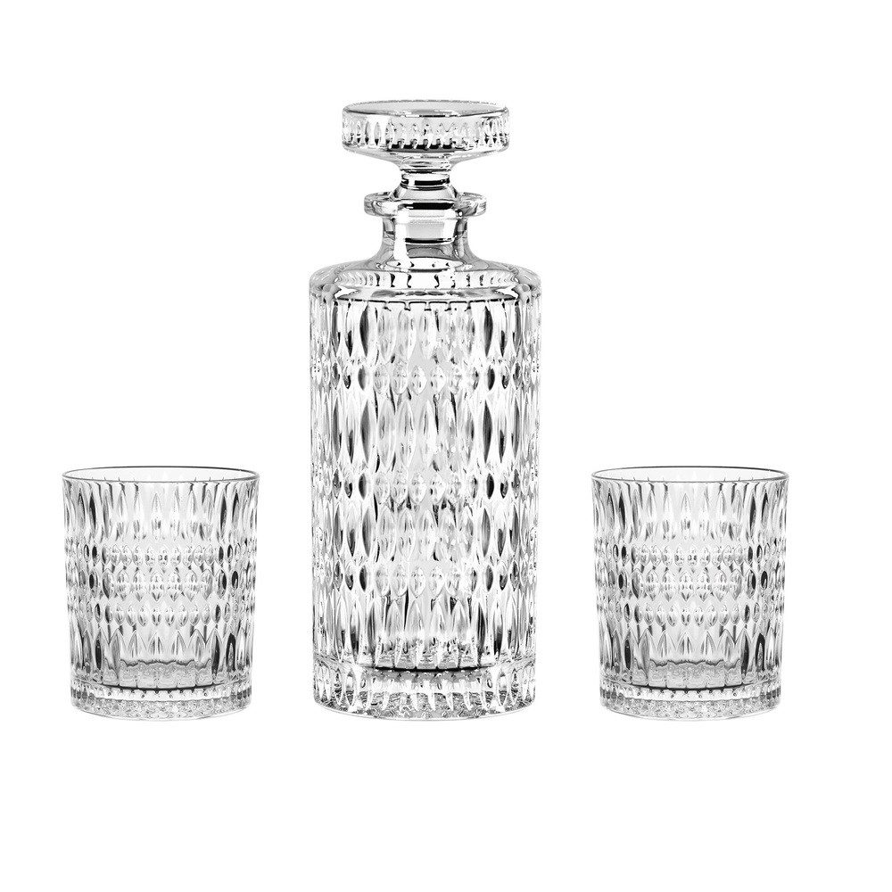 Nachtmann Gläser-Set Nachtmann Ethno Whisky-Set 3 tlg., Kristallglas