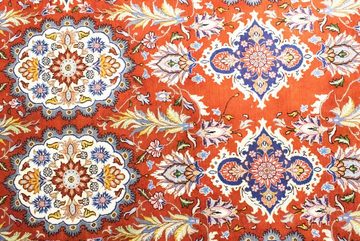 Wollteppich Sarough Teppich handgeknüpft rot, morgenland, rechteckig, Höhe: 9 mm