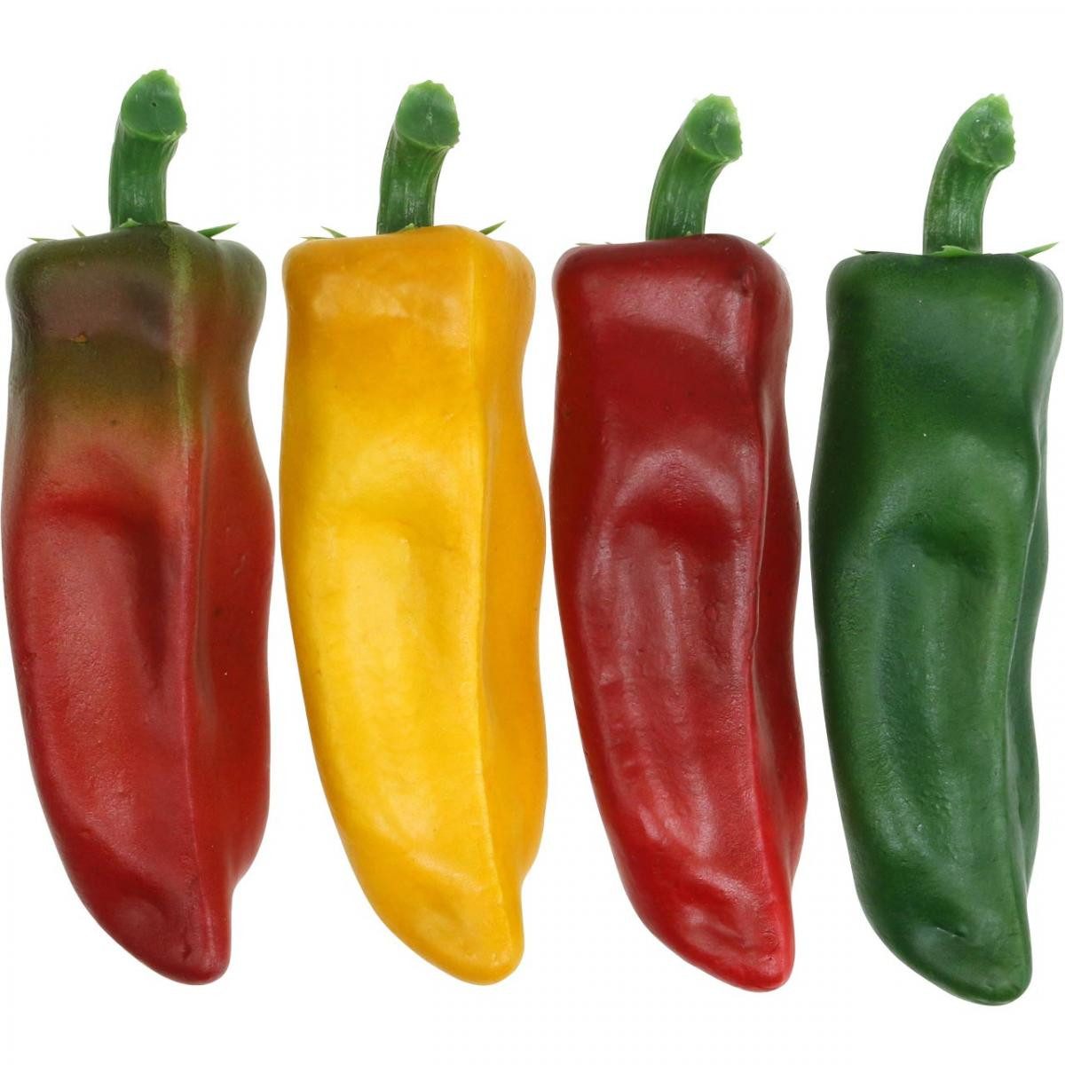 Kunstpflanze Deko-Paprika künstlich Schaufenster Gemüse 14cm günstig online kaufen