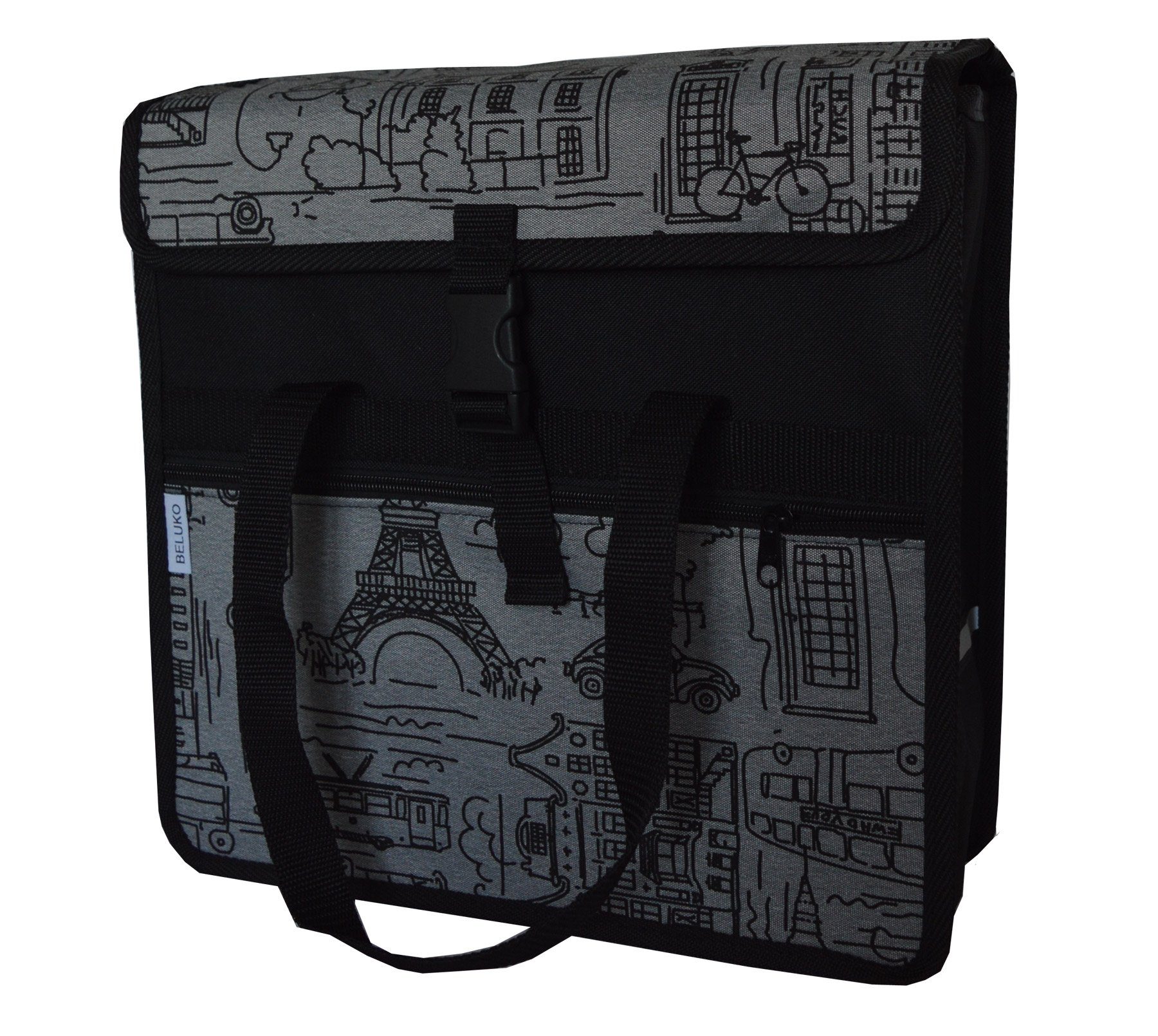 Aves-24 Fahrradtasche FAHRRADTASCHE Gepäckträgetasche Einzeltasche Tasche mit Tragegriff, 26. Uno - City
