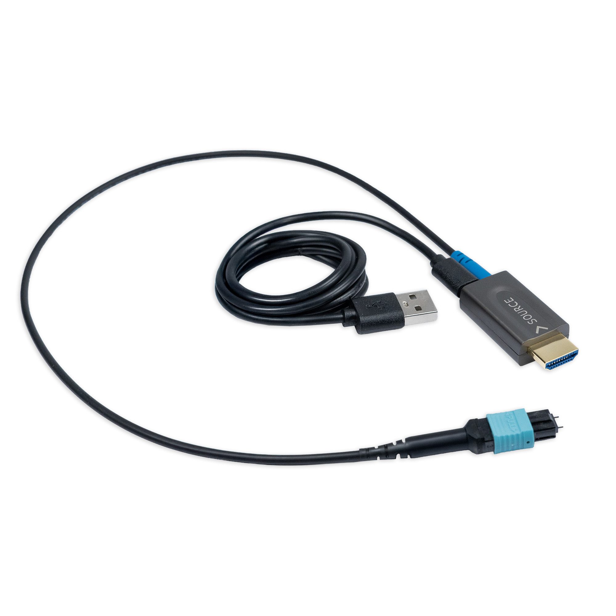 FeinTech ProFibre Armiertes MPO Glasfaser HDMI-Kabel, HDMI, (1000 cm), 8K 120Hz, 4K 240Hz