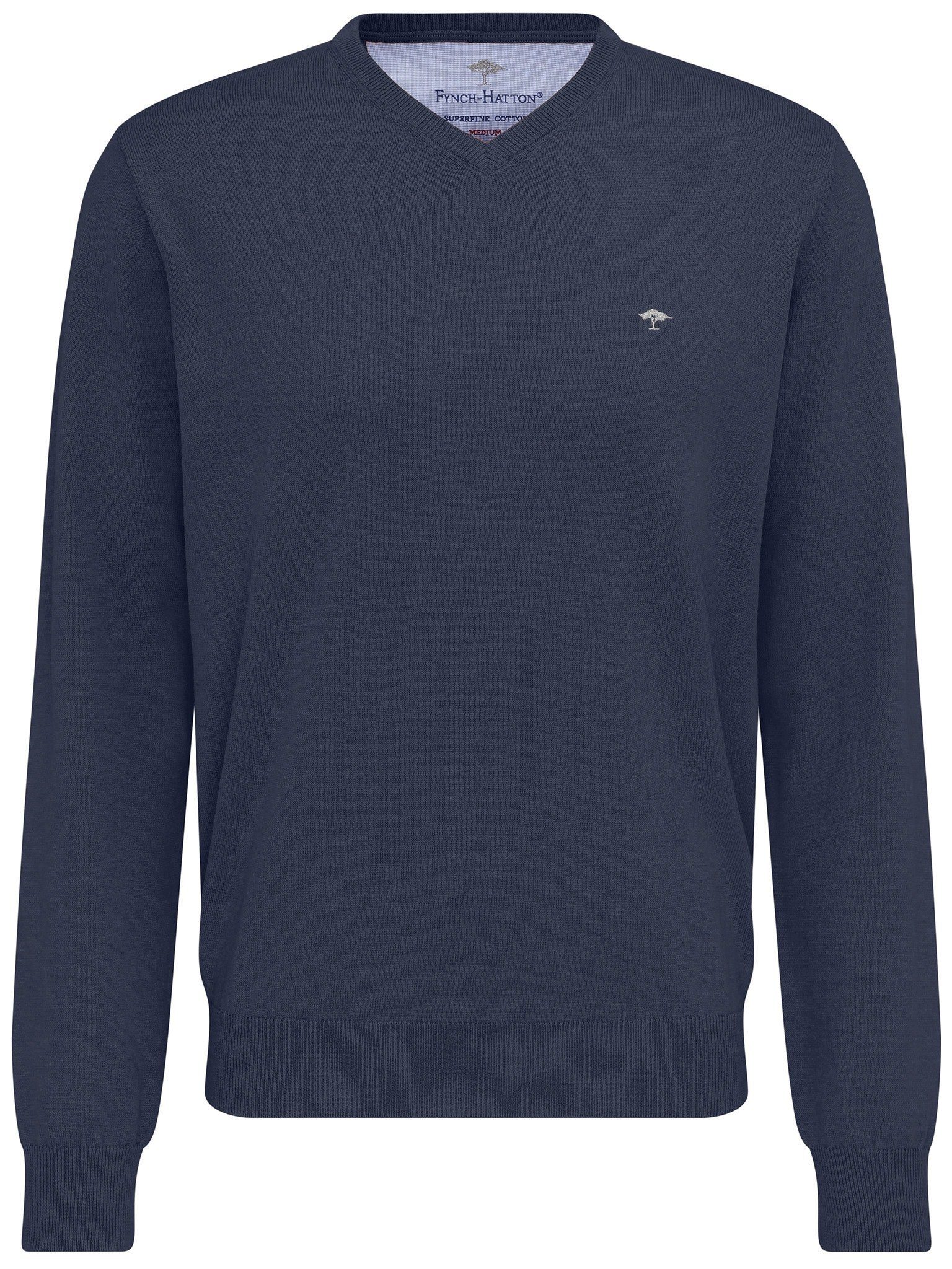 Strickpullover FYNCH-HATTON Pullover mit V-Kragen