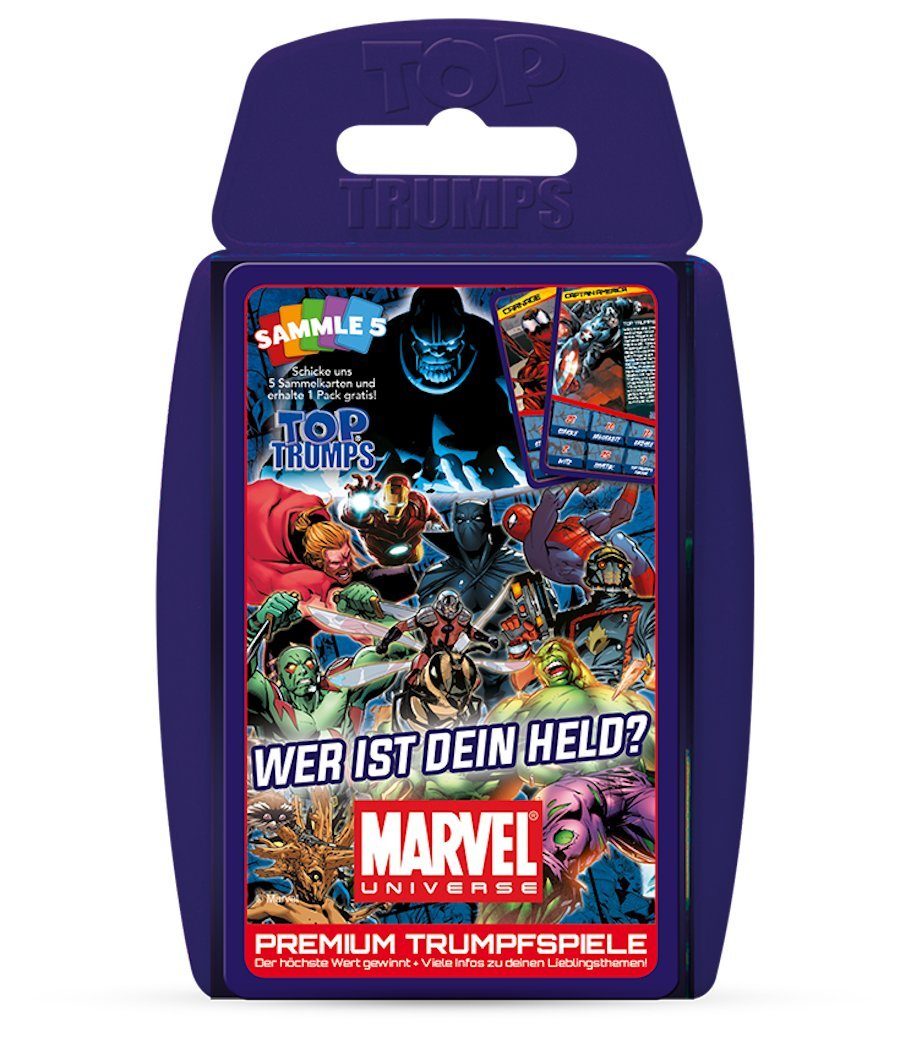 Winning Moves Spiel Top Trumps - Marvel Universe, Quartett