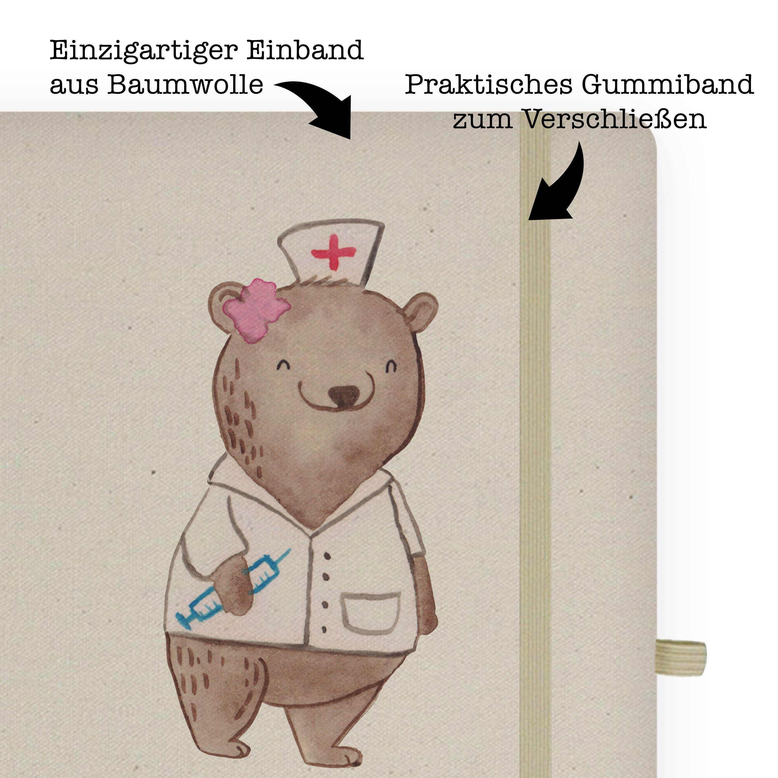 Mr. & Mrs. Panda Notizbuch Panda Transparent Ärztin Mr. & Sk mit - Hausärztin, - Herz Geschenk, Schreibheft, Mrs