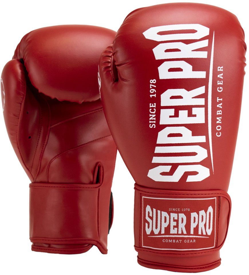 Super Pro Champ Boxhandschuhe rot/weiß