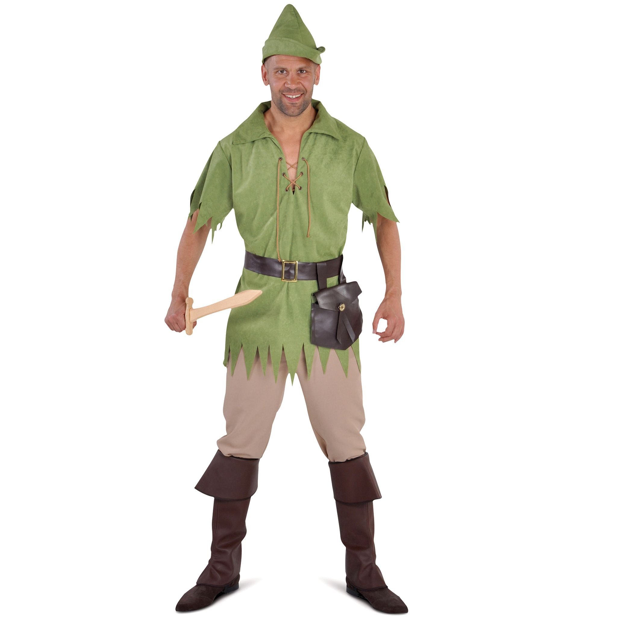 Kostüm Robin Hood Verkleidung Waldläufer Herren Grün