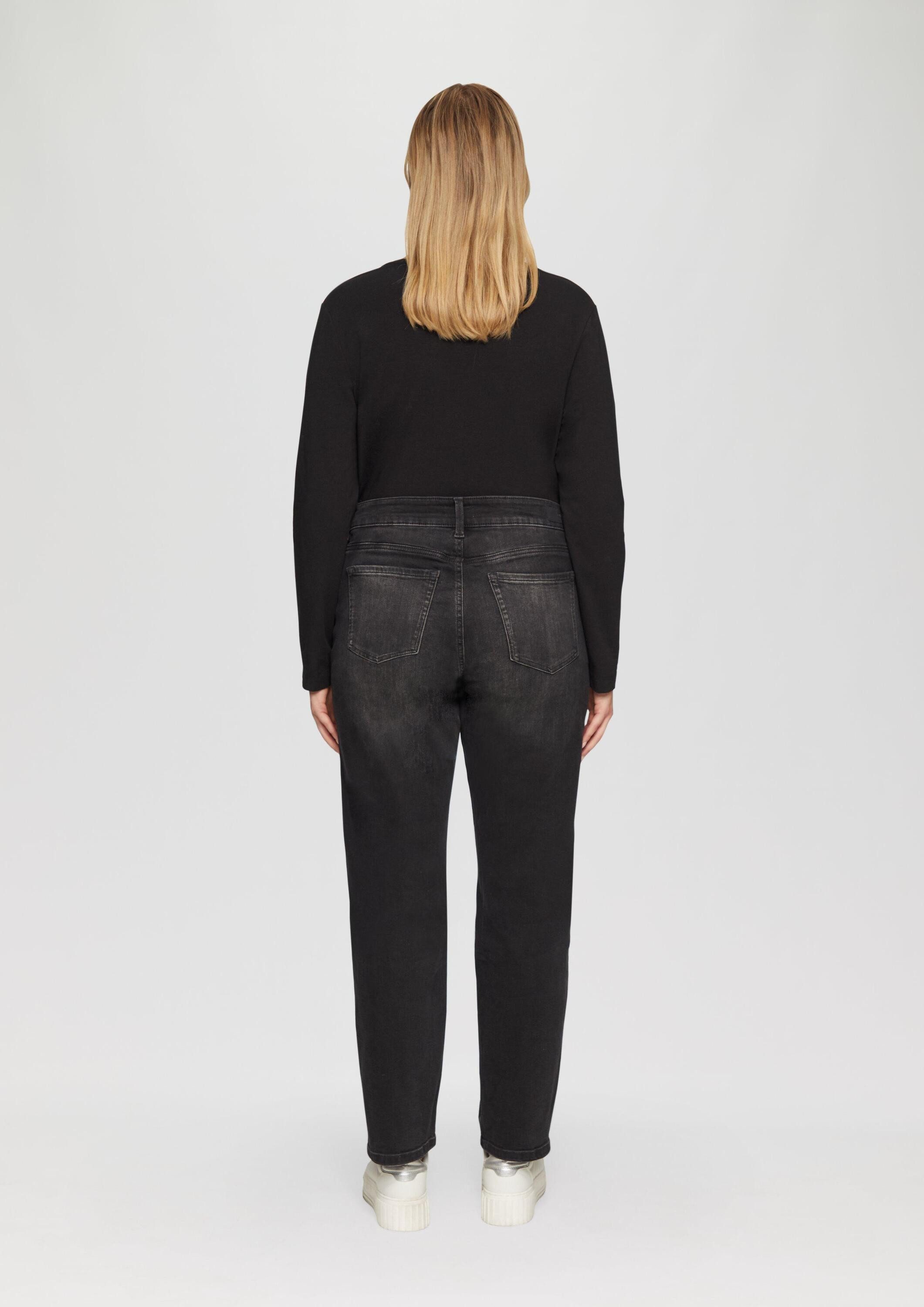 s.Oliver Weite Jeans Jeans-Hose IZABELL Jeans / Curvy Fit / Mid Rise / Slim Tapered Leg