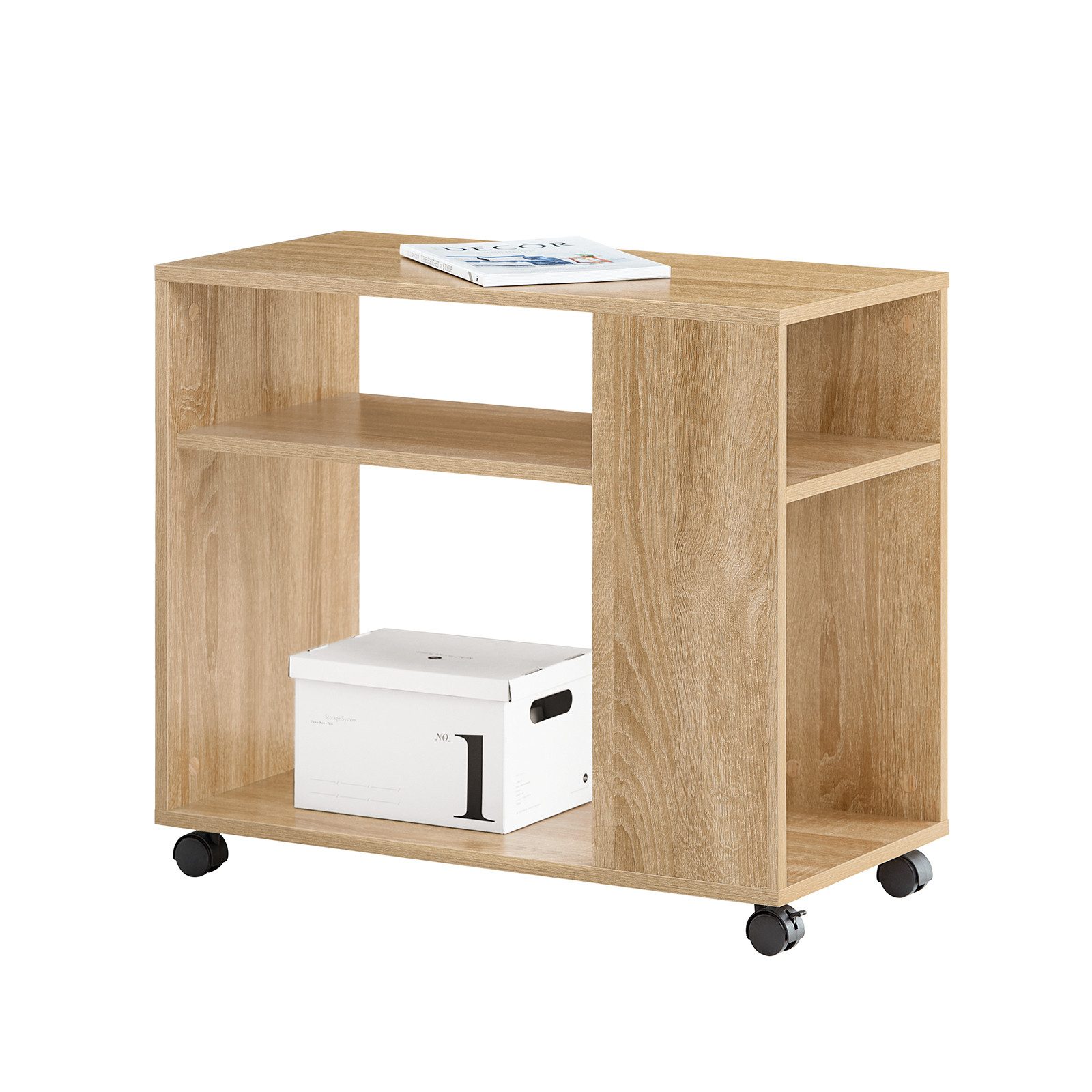 SoBuy Beistellwagen FBT34, Beistelltisch Nachttisch Rollcontainer günstig online kaufen