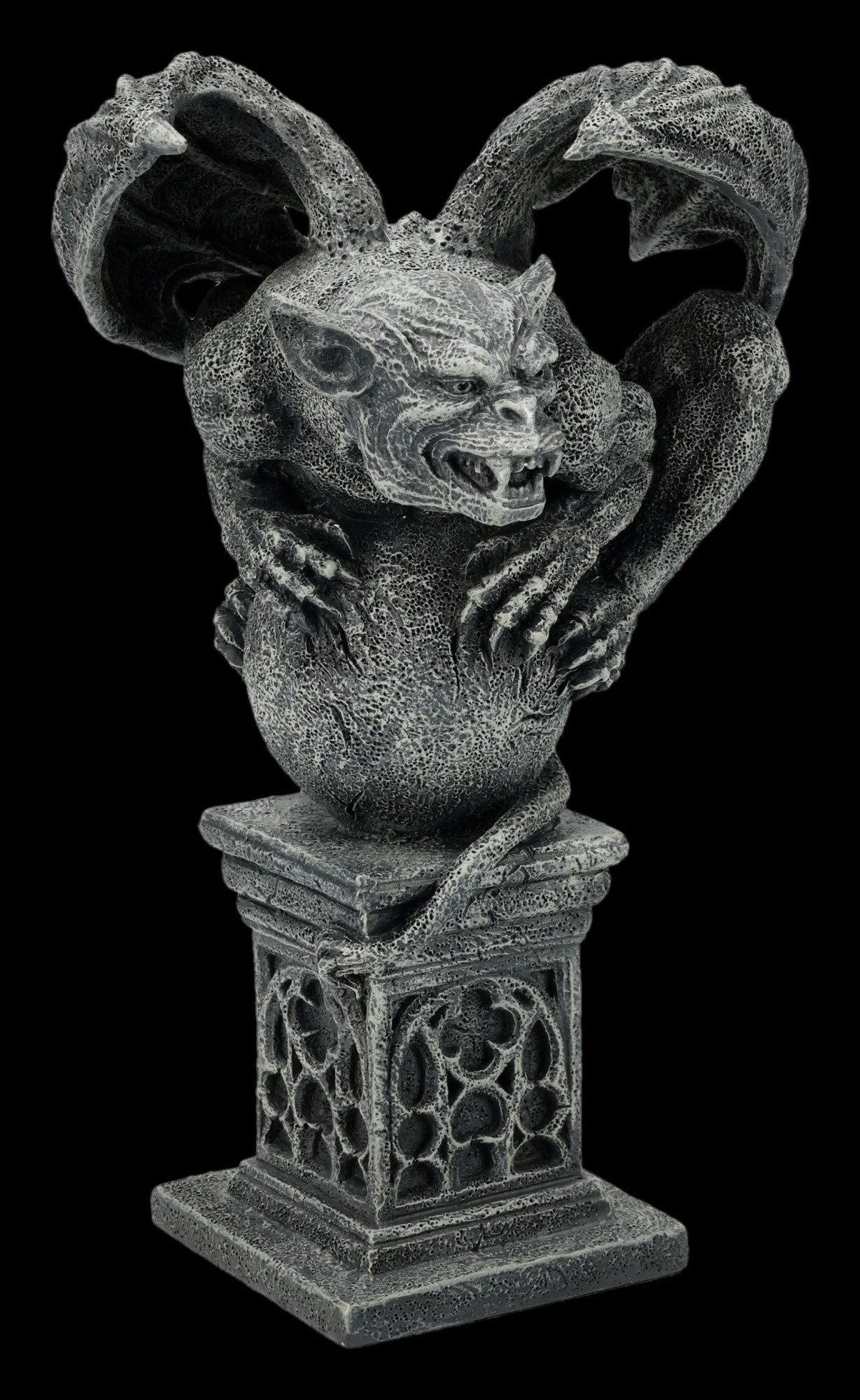 Figuren Shop GmbH Fantasy-Figur Schattenwächter Morvak – Gargoyle Figur Fantasy Gothic Statue 19 cm