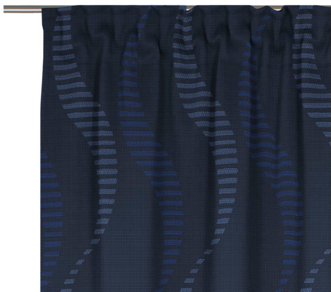 (1 blickdicht, Lupara, St), Wirth, blau Multifunktionsband Vorhang Jacquard