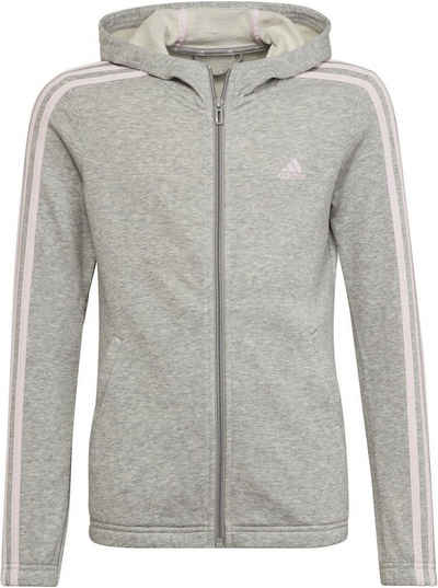 adidas Sportswear Sweatshirt G 3S FZ HD MGREYH/CLPINK