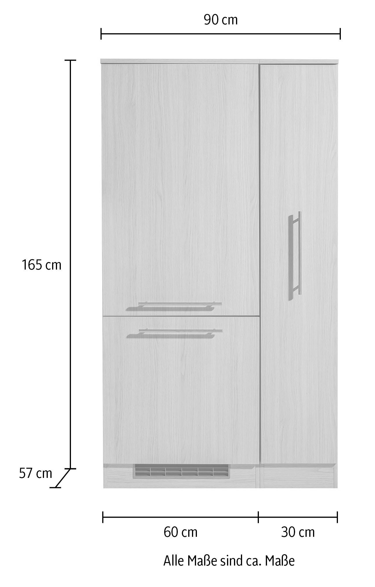 wiho Küchen Küche Filo, Kühlmodul, wahlweise mit E-Geräten, Breite 90 cm