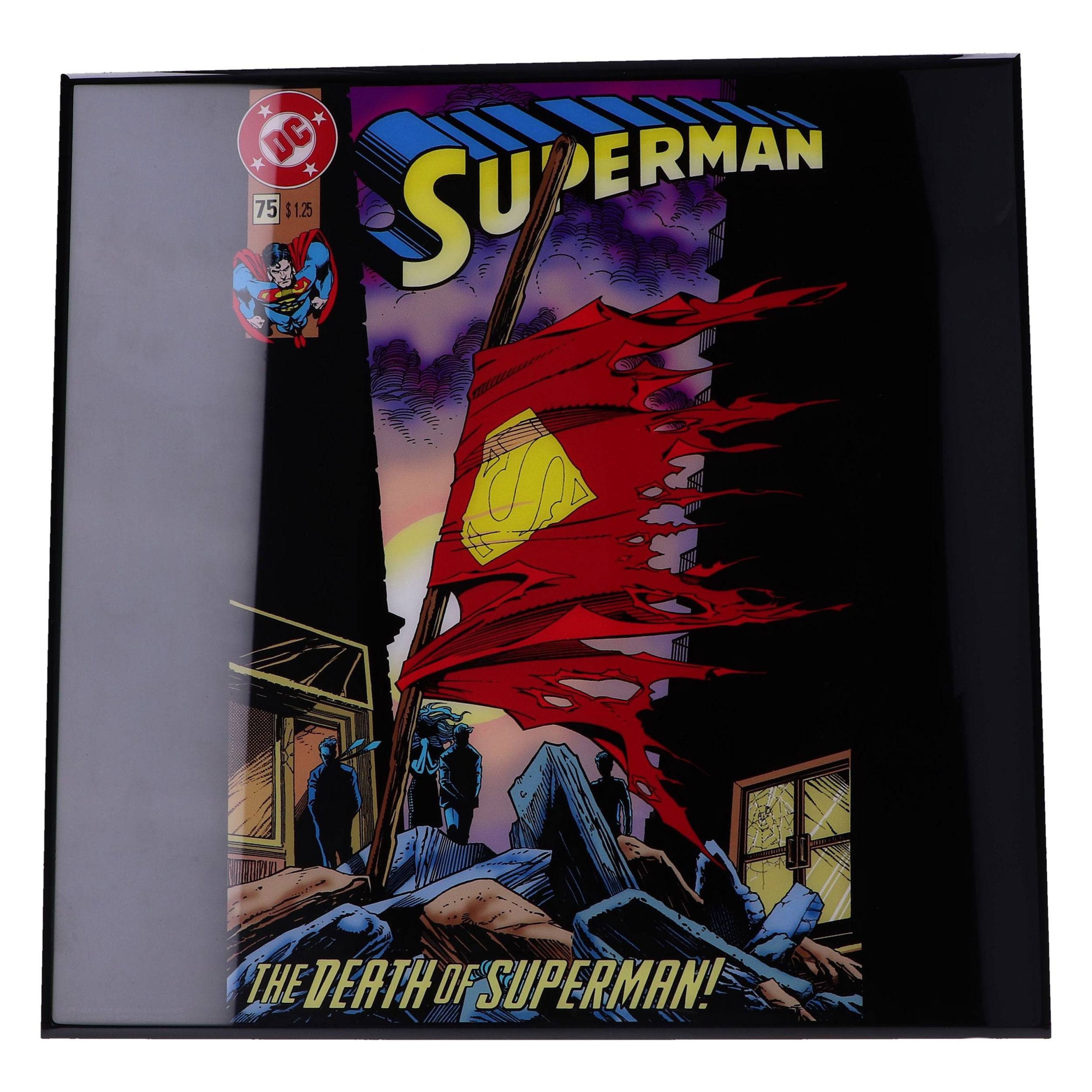 Nemesis Now Wandbild Superman Crystal Clear Picture Wanddekoration 32 x 32 cm, (1 St), hochwertig mit unvergleichlicher Klarheit