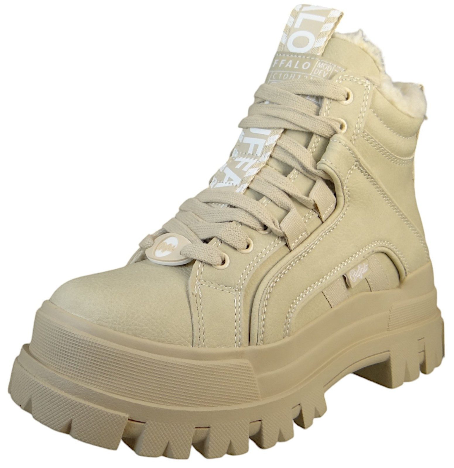 Buffalo 1622185 Aspha NC Mid Warm Beige Sneaker günstig online kaufen