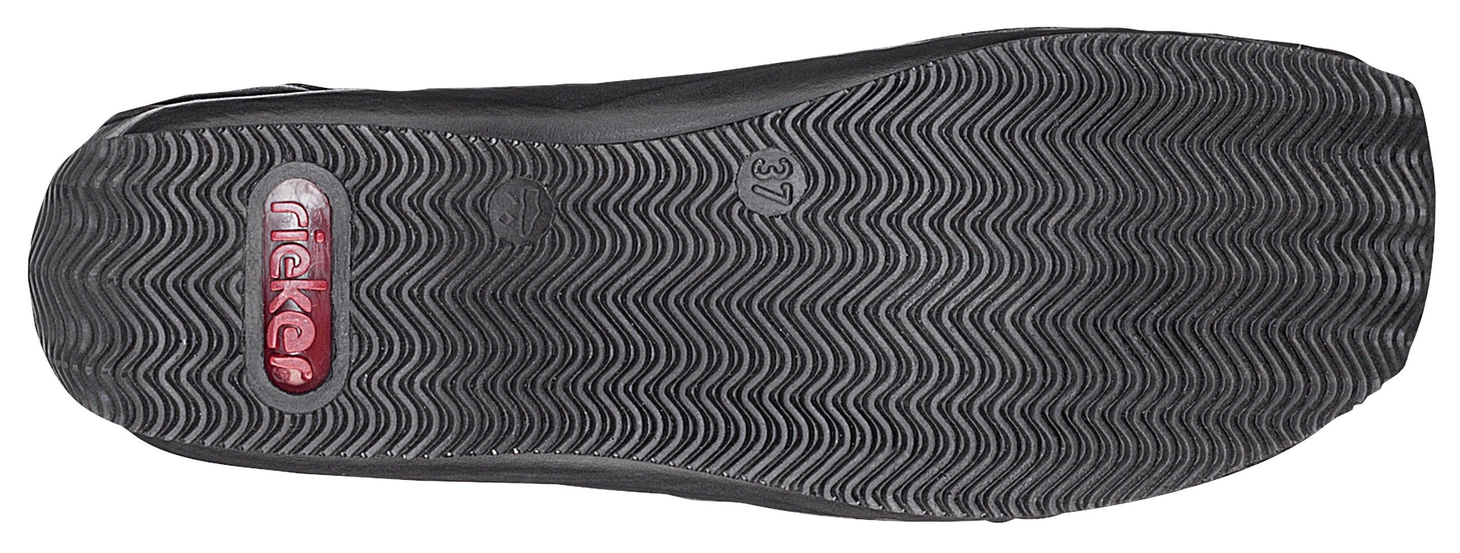 Rieker Slipper Schlupfschuh, Freizeitschuh, Halbschuh mit Stretcheinsatz